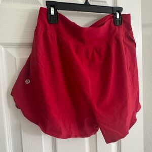 lululemon athletica Women's Bold Red Athletic Shorts